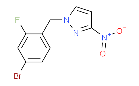 CAS No. 1240578-70-4, 1-[(4-Bromo-2-fluorophenyl)methyl]-3-nitro-1h-pyrazole