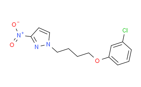 CAS No. 1240579-24-1, 1-[4-(3-Chlorophenoxy)butyl]-3-nitro-1h-pyrazole