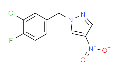 CAS No. 1240579-43-4, 1-[(3-Chloro-4-fluorophenyl)methyl]-4-nitro-1h-pyrazole