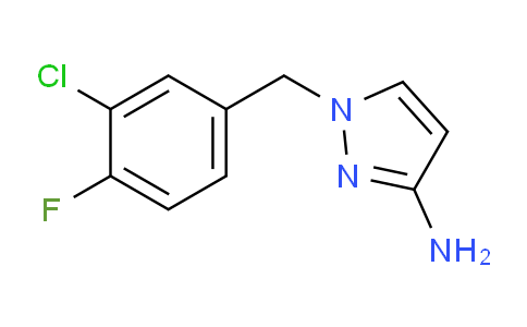 CAS No. 1240579-69-4, 1-[(3-Chloro-4-fluorophenyl)methyl]-1H-pyrazol-3-amine
