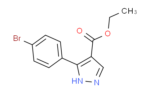 CAS No. 1242015-23-1, Ethyl 5-(4-bromophenyl)-1h-pyrazole-4-carboxylate
