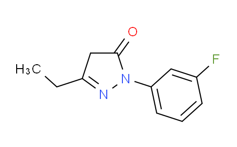CAS No. 1251129-29-9, 3-Ethyl-1-(3-fluorophenyl)-4,5-dihydro-1H-pyrazol-5-one