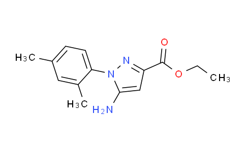 CAS No. 1264041-89-5, Ethyl 5-amino-1-(2,4-dimethylphenyl)-1H-pyrazole-3-carboxylate