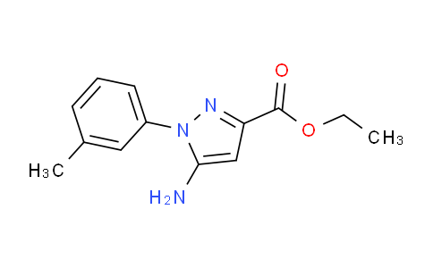 CAS No. 1264049-21-9, Ethyl 5-amino-1-(3-methylphenyl)-1H-pyrazole-3-carboxylate