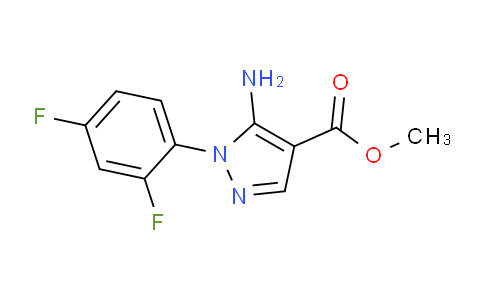 CAS No. 1264049-61-7, Methyl 5-amino-1-(2,4-difluorophenyl)-1H-pyrazole-4-carboxylate