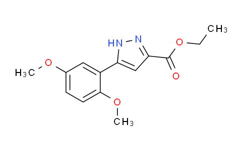 CAS No. 1326810-38-1, Ethyl 5-(2,5-dimethoxyphenyl)-1H-pyrazole-3-carboxylate