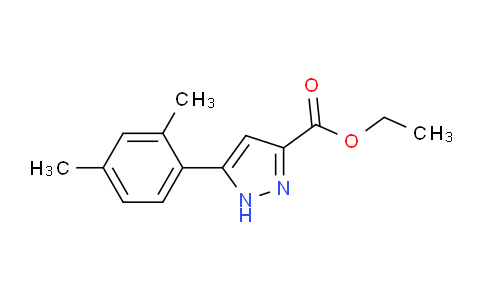CAS No. 1326810-41-6, Ethyl 5-(2,4-dimethylphenyl)-1H-pyrazole-3-carboxylate