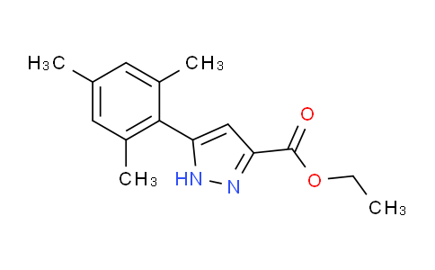 CAS No. 1326810-52-9, Ethyl 5-(2,4,6-trimethylphenyl)-1H-pyrazole-3-carboxylate