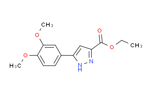CAS No. 1326810-68-7, Ethyl 5-(3,4-dimethoxyphenyl)-1H-pyrazole-3-carboxylate