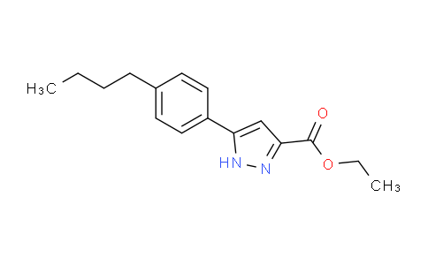 CAS No. 1326810-75-6, Ethyl 5-(4-butylphenyl)-1H-pyrazole-3-carboxylate