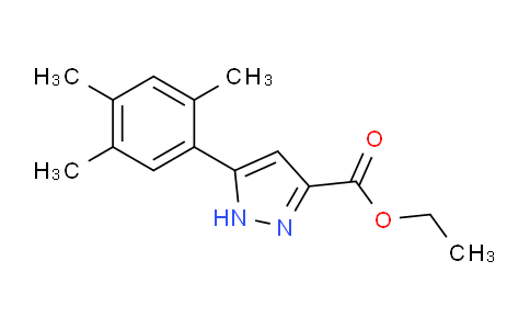 CAS No. 1326812-14-9, Ethyl 5-(2,4,5-trimethylphenyl)-1H-pyrazole-3-carboxylate