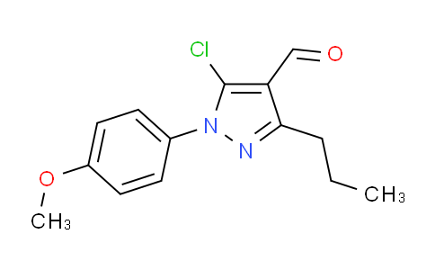 CAS No. 1354918-64-1, 5-Chloro-1-(4-methoxyphenyl)-3-propyl-1H-pyrazole-4-carbaldehyde
