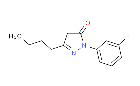CAS No. 1354936-73-4, 3-Butyl-1-(3-fluorophenyl)-4,5-dihydro-1H-pyrazol-5-one