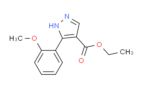 CAS No. 1359655-67-6, Ethyl 5-(2-methoxyphenyl)-1h-pyrazole-4-carboxylate