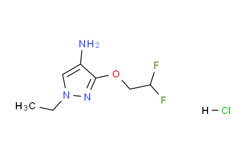 CAS No. 1431962-22-9, 3-(2,2-Difluoroethoxy)-1-ethyl-1H-pyrazol-4-amine hydrochloride
