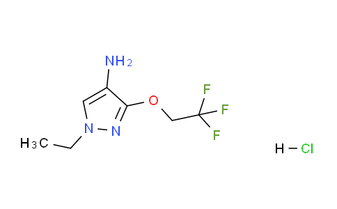 CAS No. 1431963-26-6, 1-Ethyl-3-(2,2,2-trifluoroethoxy)-1H-pyrazol-4-amine hydrochloride