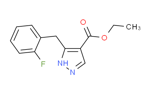 CAS No. 1580482-90-1, Ethyl 5-[(2-fluorophenyl)methyl]-1h-pyrazole-4-carboxylate