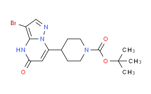 CAS No. 1923811-12-4, tert-Butyl 4-(3-bromo-5-oxo-4,5-dihydropyrazolo[1,5-a]pyrimidin-7-yl)piperidine-1-carboxylate