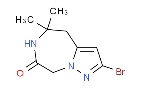 CAS No. 2246364-05-4, 2-Bromo-5,5-dimethyl-5,6-dihydro-4H-pyrazolo[1,5-d][1,4]diazepin-7(8H)-one