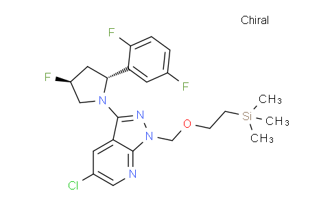 DY736052 | 2417549-96-1 | 5-Chloro-3-((2R,4S)-2-(2,5-difluorophenyl)-4-fluoropyrrolidin-1-yl)-1-((2-(trimethylsilyl)ethoxy)methyl)-1H-pyrazolo[3,4-b]pyridine
