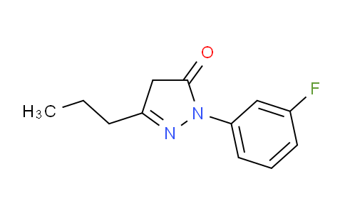 CAS No. 439289-90-4, 1-(3-Fluorophenyl)-3-propyl-4,5-dihydro-1H-pyrazol-5-one