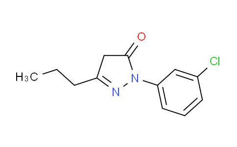 CAS No. 468743-36-4, 1-(3-Chlorophenyl)-3-propyl-4,5-dihydro-1H-pyrazol-5-one