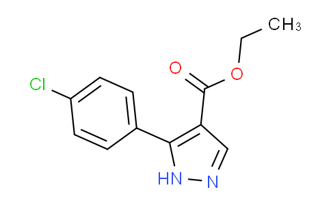 CAS No. 58582-98-2, Ethyl 5-(4-chlorophenyl)-1h-pyrazole-4-carboxylate