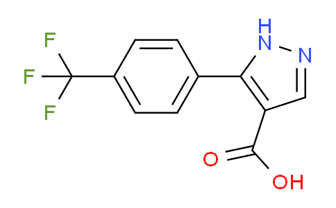 CAS No. 618383-45-2, 5-[4-(Trifluoromethyl)phenyl]-1h-pyrazole-4-carboxylic acid