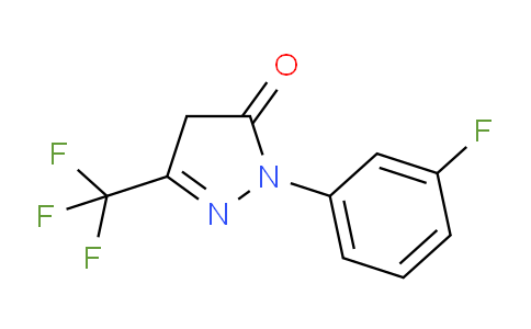 CAS No. 866472-60-8, 1-(3-Fluorophenyl)-3-(trifluoromethyl)-4,5-dihydro-1H-pyrazol-5-one