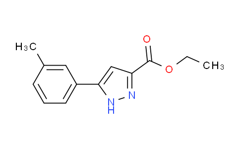 CAS No. 942040-14-4, Ethyl 5-(3-methylphenyl)-1H-pyrazole-3-carboxylate