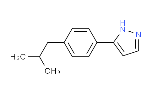 CAS No. 948293-30-9, 5-[4-(2-Methylpropyl)phenyl]-1h-pyrazole