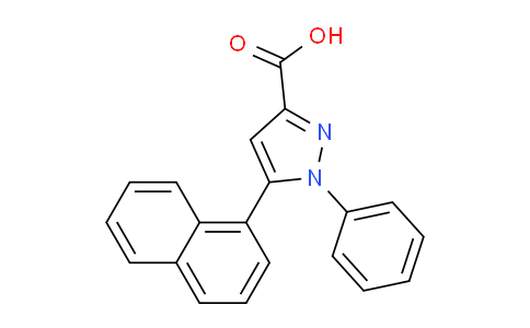 CAS No. 957320-23-9, 5-(Naphthalen-1-yl)-1-phenyl-1h-pyrazole-3-carboxylic acid