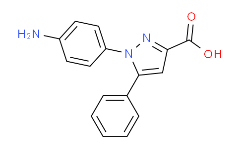 CAS No. 957505-58-7, 1-(4-Aminophenyl)-5-phenyl-1h-pyrazole-3-carboxylic acid