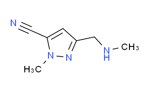 CAS No. 1454852-76-6, 1H-Pyrazole-5-carbonitrile, 1-methyl-3-[(methylamino)methyl]-