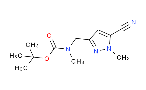 CAS No. 1454848-70-4, tert-butyl N-[(5-cyano-1-methylpyrazol-3-yl)methyl]-N-methylcarbamate