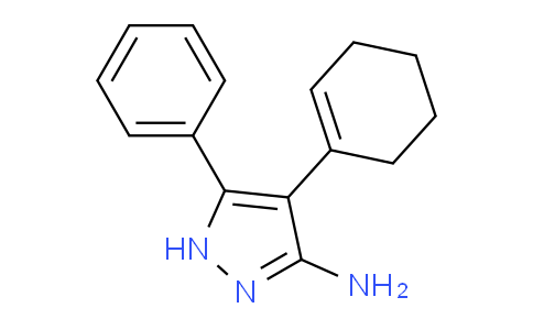 CAS No. 2201057-79-4, 4-(cyclohexen-1-yl)-5-phenyl-1H-pyrazol-3-amine