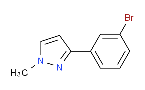 CAS No. 425379-68-6, 3-(3-bromophenyl)-1-methylpyrazole
