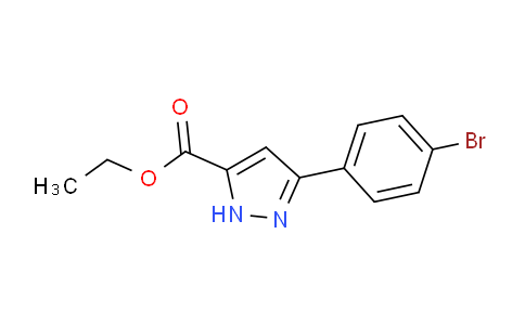 CAS No. 948292-48-6, ethyl 3-(4-bromophenyl)-1H-pyrazole-5-carboxylate
