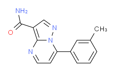 CAS No. 125079-83-6, 7-(m-Tolyl)pyrazolo[1,5-a]pyrimidine-3-carboxamide