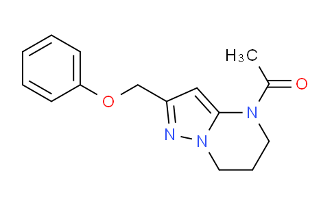 CAS No. 1819356-87-0, 1-(2-(Phenoxymethyl)-6,7-dihydropyrazolo[1,5- a]pyrimidin-4(5H)-yl)ethanone