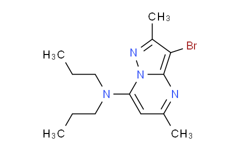 CAS No. 619331-96-3, 3-bromo-2,5-dimethyl-N,N-dipropylpyrazolo[1,5-a]pyrimidin-7-amine