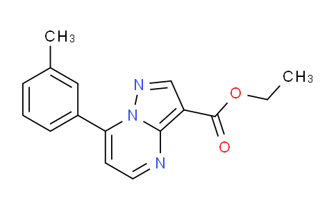 CAS No. 72851-95-7, Ethyl 7-(m-tolyl)pyrazolo[1,5-a]pyrimidine-3-carboxylate