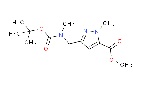 CAS No. 1454849-96-7, methyl 3-(((tert-butoxycarbonyl)(methyl)amino)methyl)-1-methyl-1H-pyrazole-5-carboxylate
