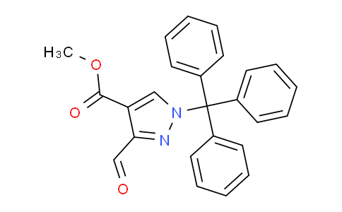 CAS No. 960234-85-9, methyl 3-formyl-1-trityl-1H-pyrazole-4-carboxylate