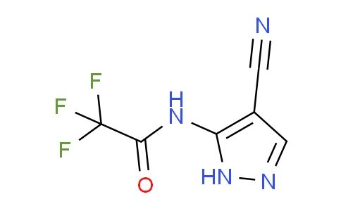 CAS No. 56563-79-2, N-(4-Cyano-1H-pyrazol-5-yl)-2,2,2-trifluoroacetamide