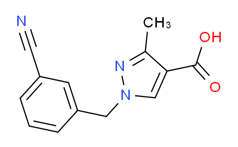 CAS No. 1479789-43-9, 1-(3-cyanobenzyl)-3-methyl-1H-pyrazole-4-carboxylic acid