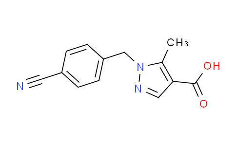CAS No. 1496382-01-4, 1-(4-cyanobenzyl)-5-methyl-1H-pyrazole-4-carboxylic acid