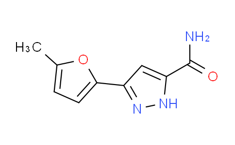 CAS No. 1346270-24-3, 3-(5-Methylfuran-2-yl)-1H-pyrazole-5-carboxamide