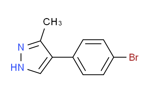 CAS No. 857531-32-9, 4-(4-Bromophenyl)-3-methyl-1H-pyrazole