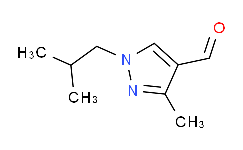 CAS No. 1006453-63-9, 3-methyl-1-(2-methylpropyl)-1H-pyrazole-4-carbaldehyde
